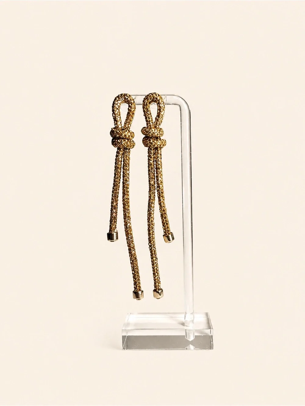 ✨🪢 A New Day Light Colorado Topaz Pavé Knotted Rope Statement Earrings